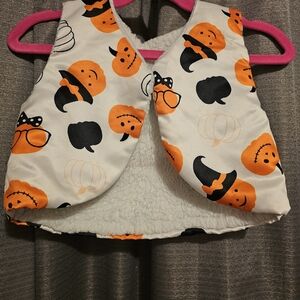 Kids Pumpkin Print Vest